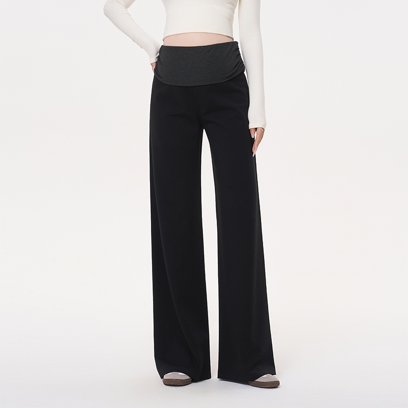 孕妇阔腿裤子秋外穿