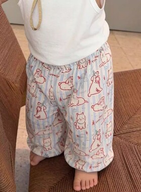 婴幼儿夏季印花防蚊裤