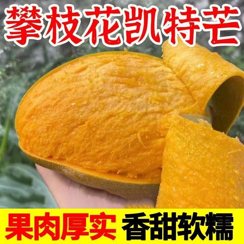 四川凯特芒大芒果新鲜应季孕妇水果当季甜心芒整箱包邮好吃的果肉