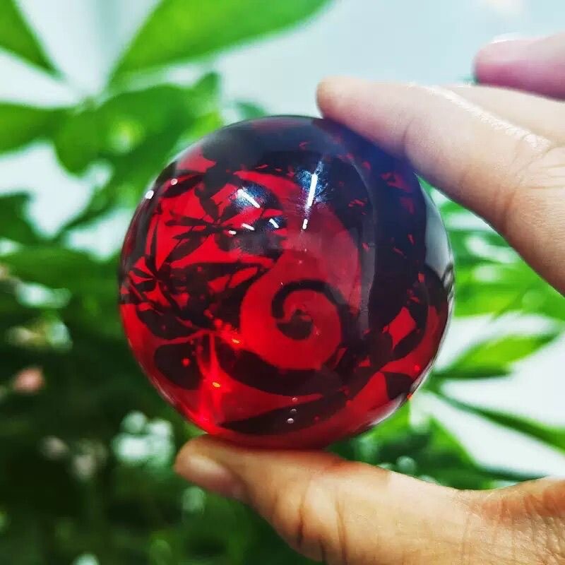 发光生日礼物哪吒创意女生水晶球小夜灯儿童节礼品灵珠现代底座