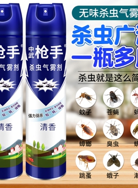 杀虫剂家用室内无毒气雾剂灭蚊子蟑螂药驱除苍蝇蚂蚁清香型非喷雾