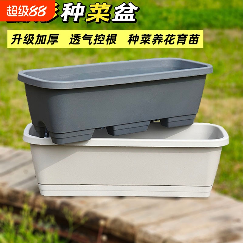 阳台种菜盆简约加厚大号塑料