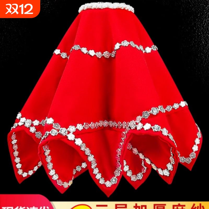 北京舞蹈学院考级专用九级东北秧歌手绢花道具二人转手绢八角巾帕