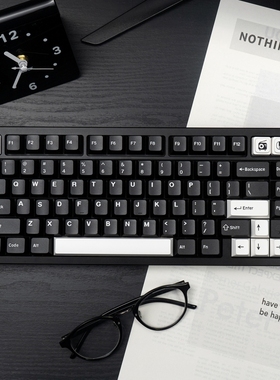 态珀WOB bow黑/白色机械键盘键帽PBT二色大全套原厂高度适美加狮