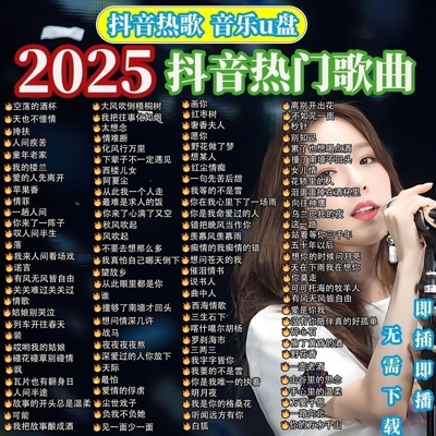 【无损音质】2025火爆车载u盘U盘音乐流行歌曲车载音乐热门歌曲