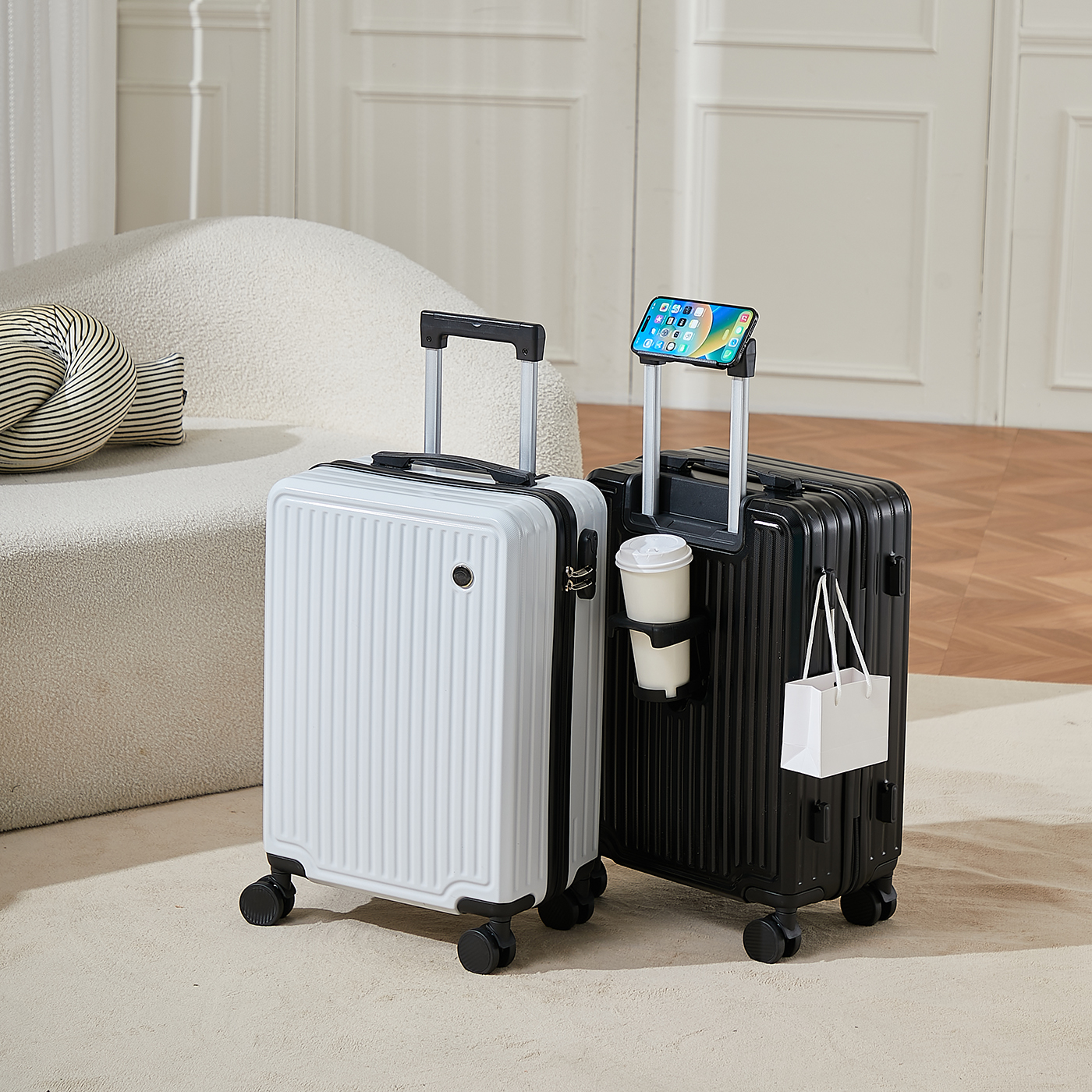 18寸行李箱小型可登机免托运拉杆箱20寸短途旅行箱子登机箱双层