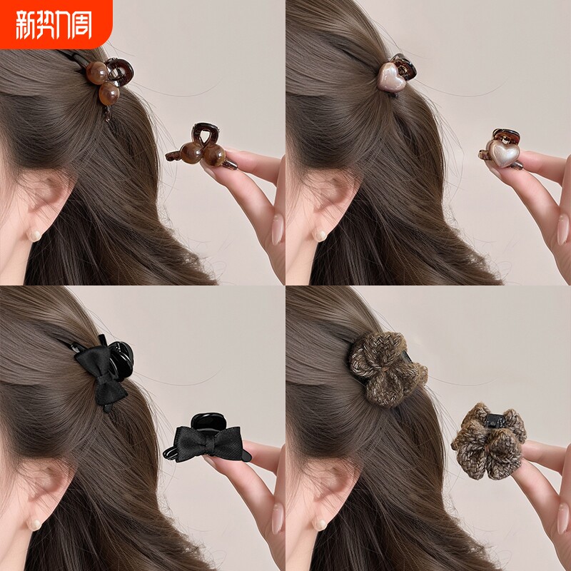 刘海小抓夹女2025新款高级感半扎发夹边夹侧边发卡公主头夹子头饰