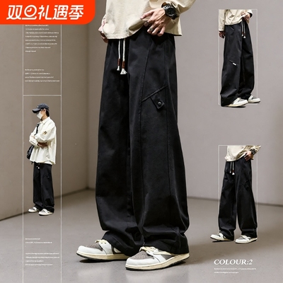 工装直筒长裤休闲运动加绒