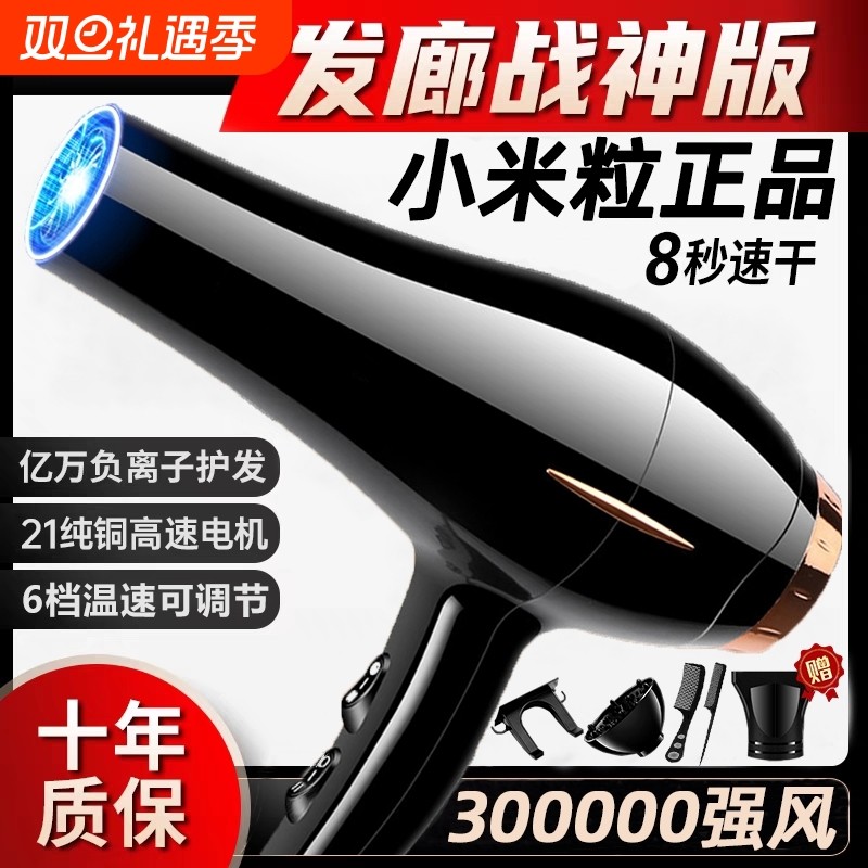 负离子大风力静音电吹风机风筒家用专用大功率速干护发吹头发高速