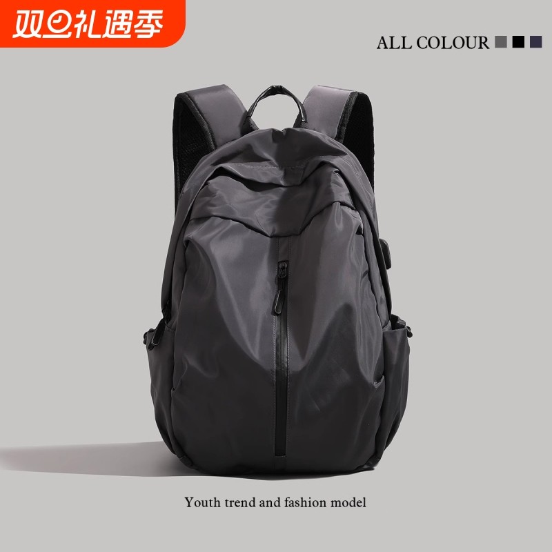 大容量短途旅行包2025新款男女学生书包电脑包折叠双肩背包防水