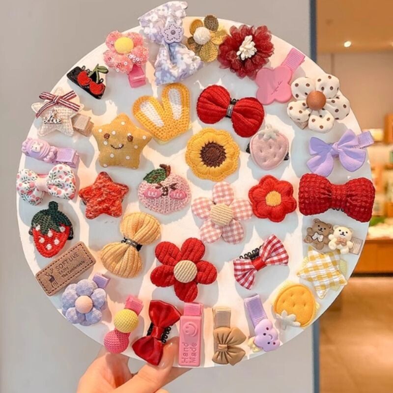 婴幼儿汗毛夹不伤发胎毛头饰女宝宝可爱发夹2025新款刘海夹子发卡