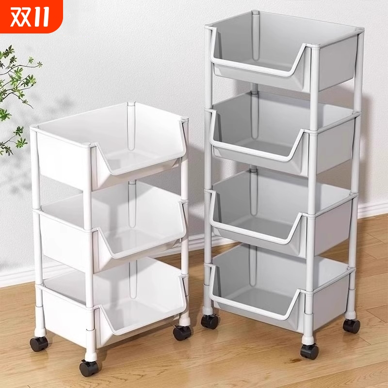 小推车置物架多层落地收纳架