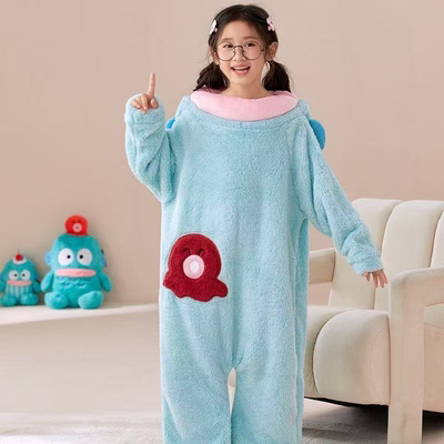 丑鱼睡衣升级版加绒加厚面料