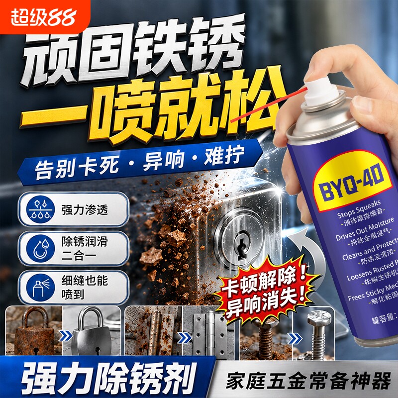 40去锈防锈油神器门窗强力清洗图片