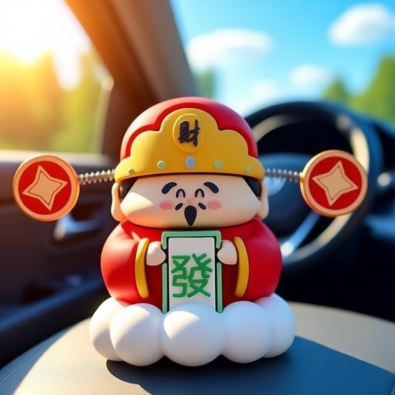 新款汽车摆件高档财神爷车内装饰品男女车载中控台创意可爱