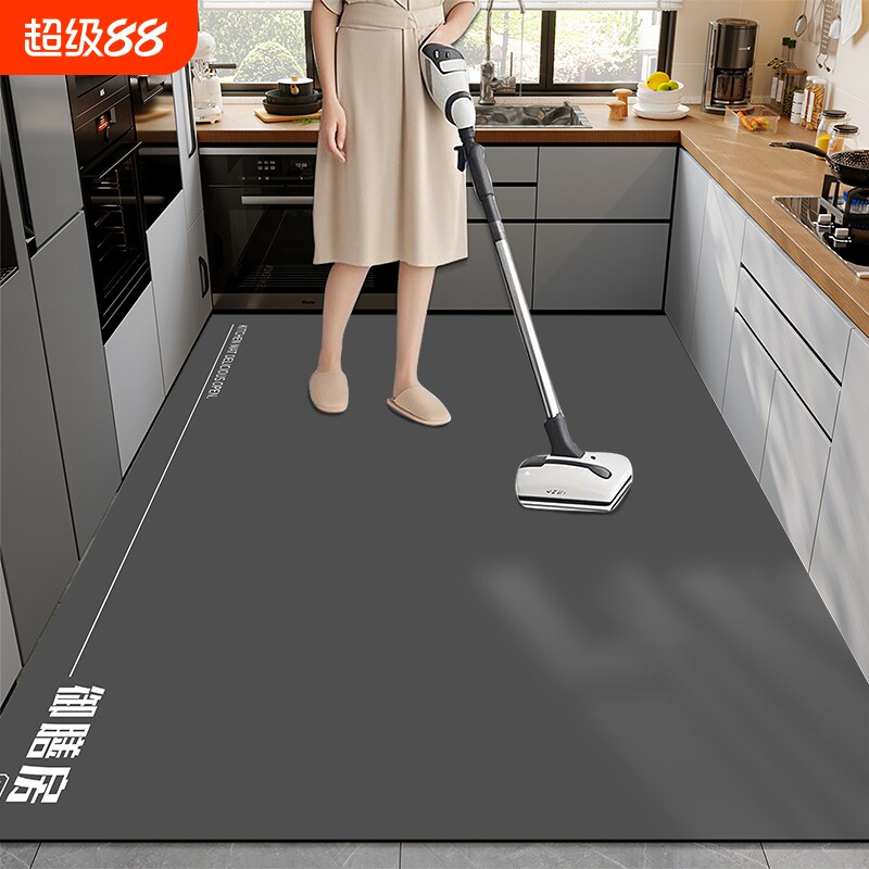 厨房地垫防滑防油可擦免洗地毯防水专用2025吸水脚垫子硅藻泥入户