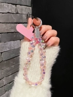 Стеклянный браслет из кварца, мобильный телефон, ремешок, цепь, элитная камера, подвеска для ключей, изысканный стиль, легкий роскошный стиль, популярно в интернете