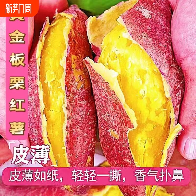 新鲜地瓜沙地番薯板栗红薯黄心蜜薯粉糯自种广西山芋软糯香甜
