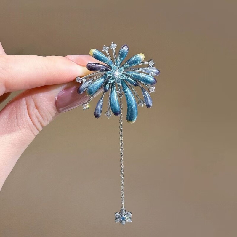 炫彩烟花胸针高端女2026新款气质时尚别针高级感胸花西装大衣配饰