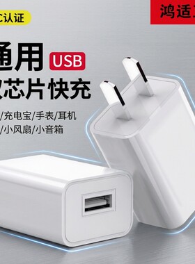 5v2a充电头usb插头usb电源适配器手机通用五伏二安双安卓充电器头慢充普通充电插头充电宝小功率接口门锁