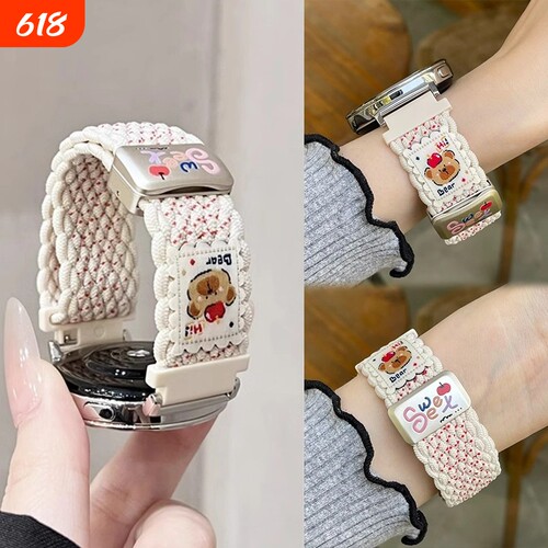 华为gt6磁吸手表带适用GT5手表GT4watch5/4腕带GT3/2夏天Fit4/3表带可爱高级新款表盘