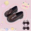 皮鞋 中低跟增高鞋 百搭学生基础厚底单鞋 熊熊日报社原创jk制服鞋