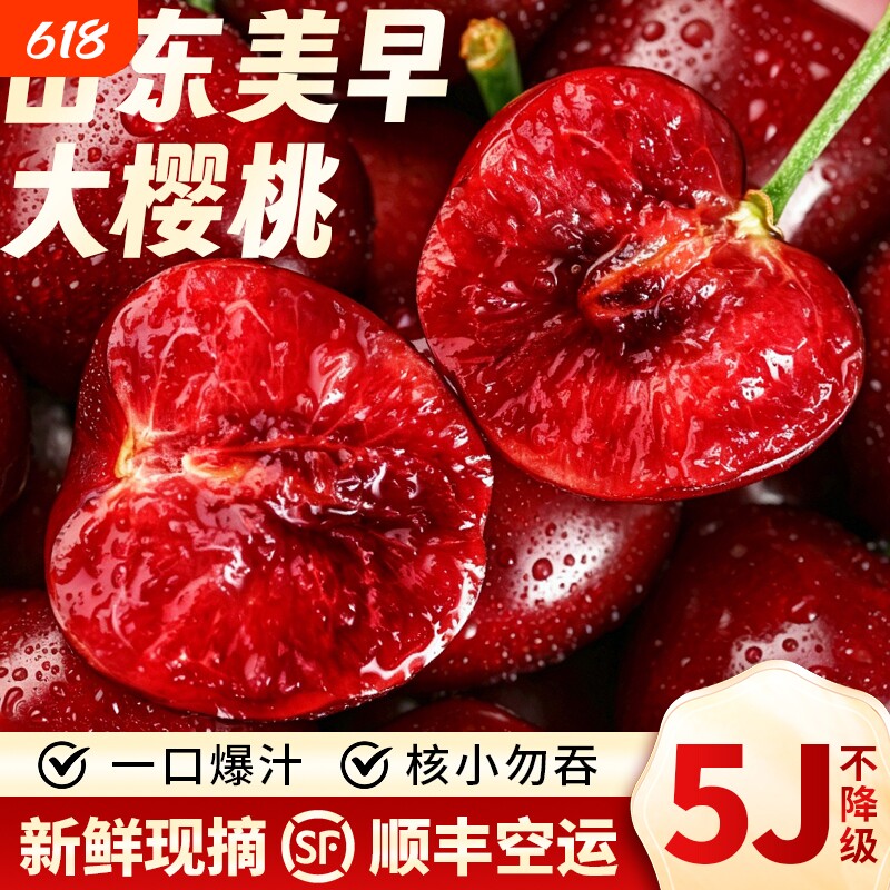 烟台大樱桃  国产车厘子推荐脆甜国产美早樱桃顺丰现摘现发新鲜