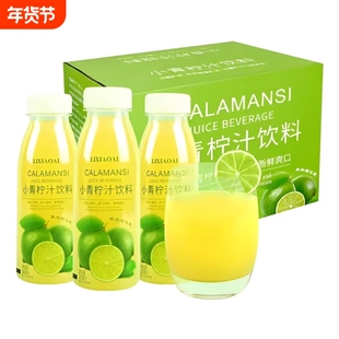 李小艾小青柠汁复合果汁饮料网红青柠汁清凉爽口解腻小青柠汁