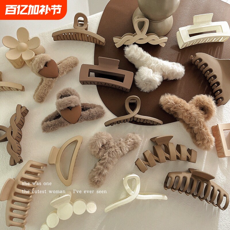 发夹女后脑勺抓夹鲨鱼夹发卡高级感发抓大号头发夹子头饰2025新款