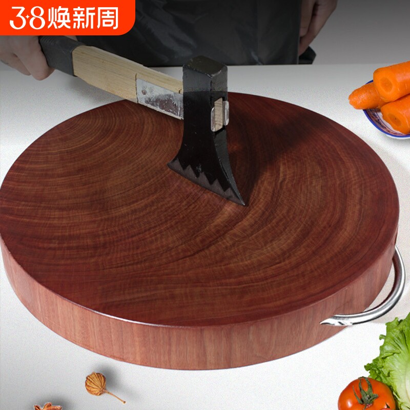 越南正宗黑铁木砧板抗菌防霉家用切菜板实木案板商用加厚菜墩刀板