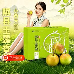 山西隰县玉露香梨8斤新鲜水果当季现摘甜梨子酥梨香梨大果包邮