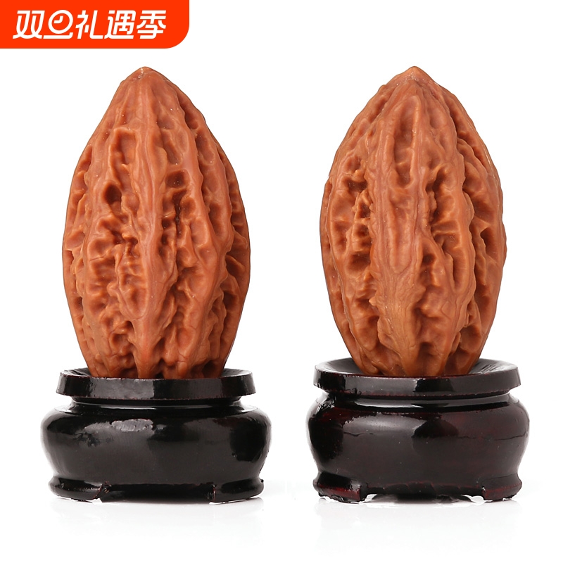 文玩大秋子文玩核桃异形大棱大楸子狮子头手把玩件葫芦苹果园精品