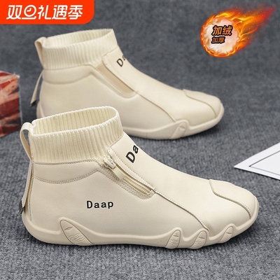 马丁靴男鞋冬季2025新款高帮鞋