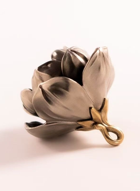 “与君茉莉，愿君莫离”茉莉花铃铛吊坠项链清冷感复古文艺百搭