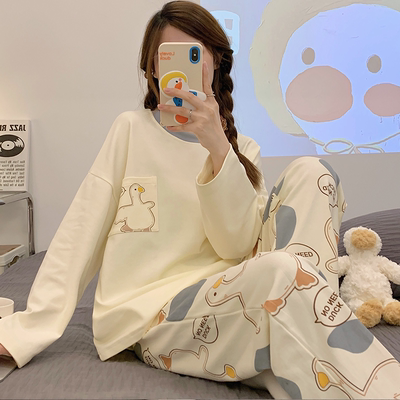 2025年新款睡衣女秋冬季纯棉长袖
