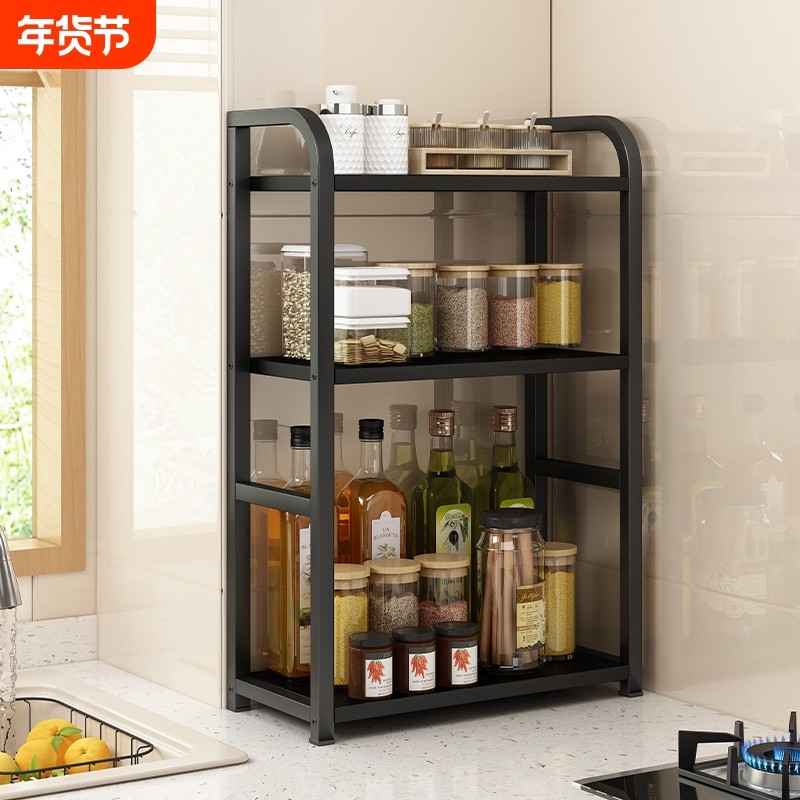 厨房置物架调料架家用台面调料品储物架多功能油盐酱醋收纳架多层