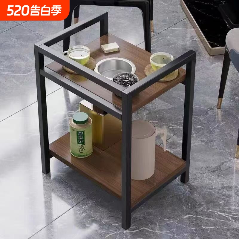 麻将茶几棋牌室茶水架麻将桌小边几置物架打牌可移动专用茶水桌