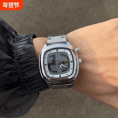 vintage手表男款方块数字显示