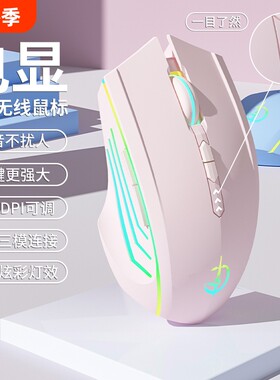无线鼠标蓝牙静音可充电游戏电竞办公男女生电脑笔记本有线剑圣