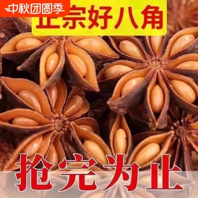 八角大料大茴香家用10月另桂皮花椒草果香料调料秋季优质食材新货