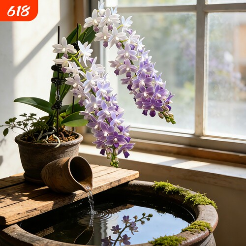 精品蓝星蝴蝶兰花苗带花苞室内绿植物小盆栽名贵花卉四季好养耐阴