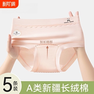 头抑菌 短裤 纯棉内裤 女士无痕中腰加长全棉抗菌裆少女学生2025夏季