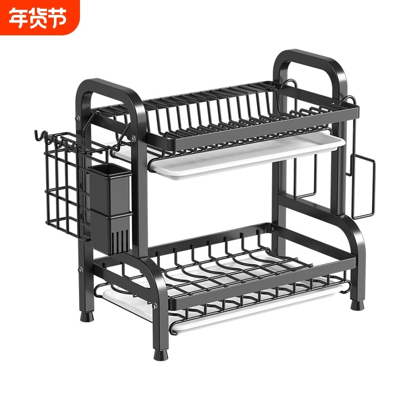 沥水碗碟架厨房碗筷收纳盒多功能沥水架置物架碗柜收纳箱碗盘筷子