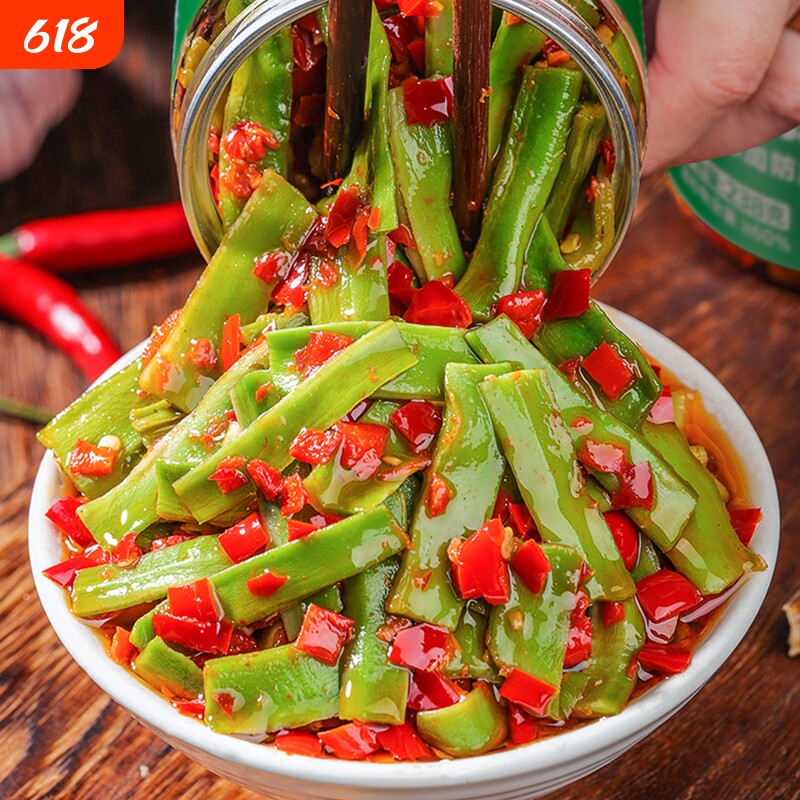 长沙特产剁椒贡菜香辣脆椒湖南辣椒酱下饭菜咸菜榨菜拌饭拌面即食