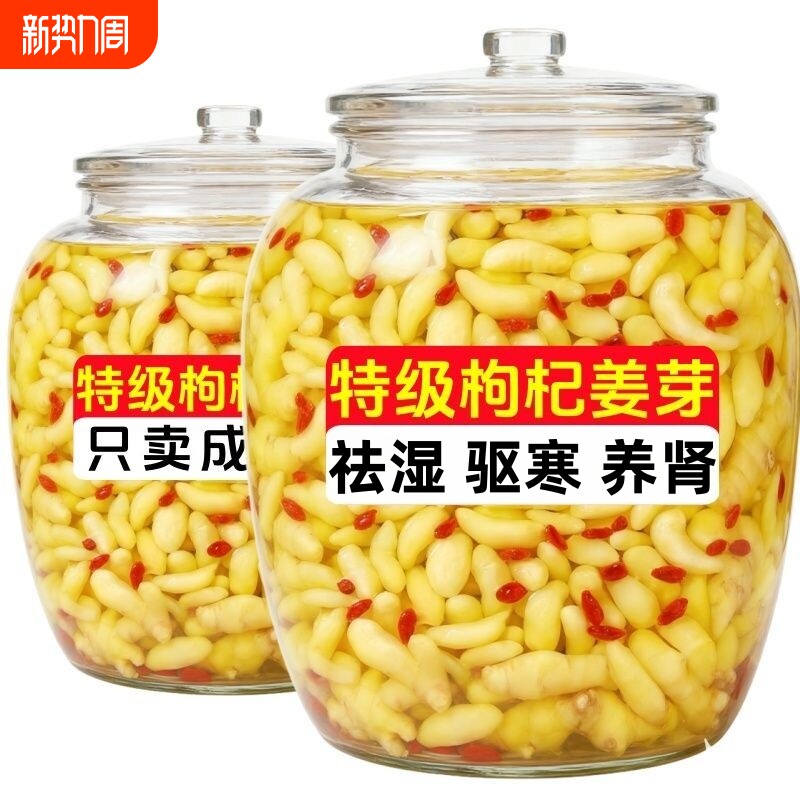 太便宜】淄博枸杞泡姜芽新鲜嫩姜芽爽口酸甜醋泡生姜片腌制泡菜..