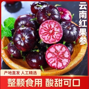 新鲜红果参算盘果云南蜘蛛果稀奇水果当季 孕妇罕见红参果