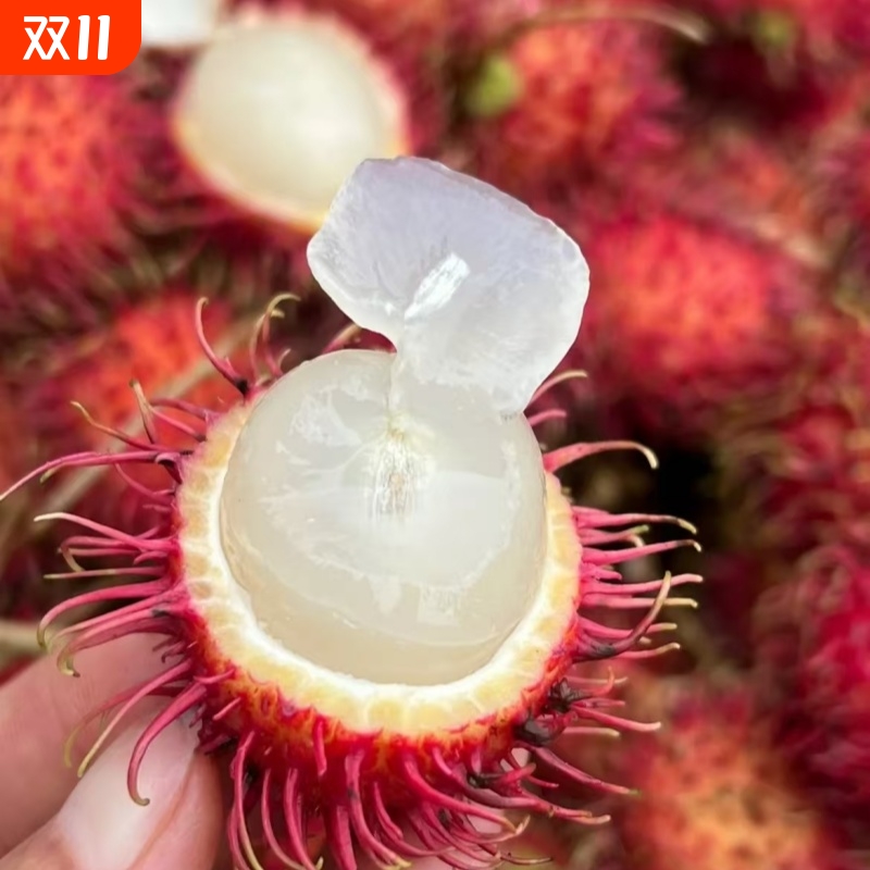 【顺丰包邮】海南新鲜红毛丹热带水果现摘现发脆甜毛荔枝孕妇果