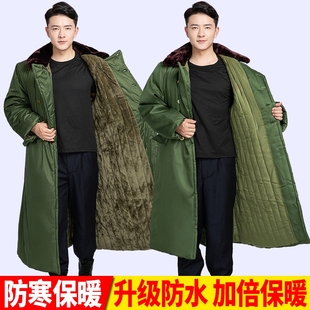 军大衣军棉军官服冬季防寒保暖军绿大衣冷库保安东北大棉袄均码