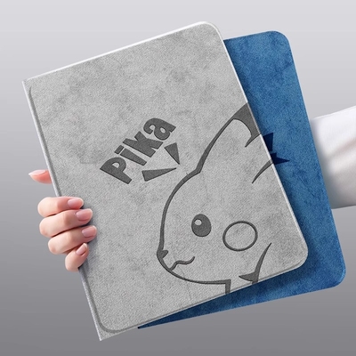 适用ipad保护壳2025新款ipadair6保护套air5苹果ipadpro平板11英寸10第十代mini7带笔槽9电脑8防摔3九4皮卡丘