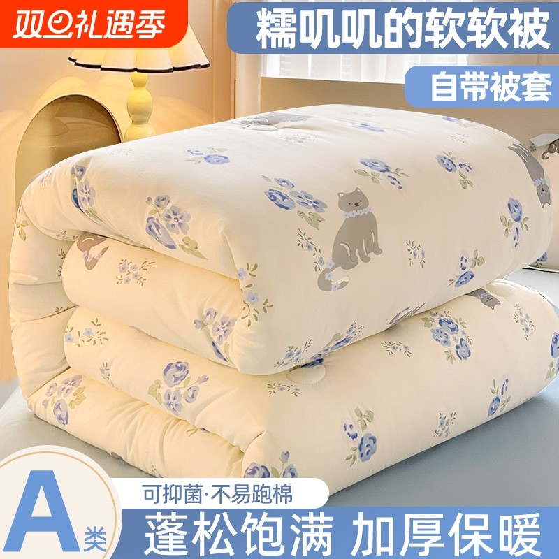 被子被芯四季通用棉被褥冬季保暖空调被学生宿舍单人冬被被套大豆